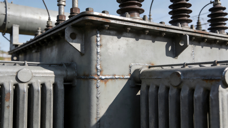 Why are high-quality welded components preferred for the outer casing of the transformer oil tank?