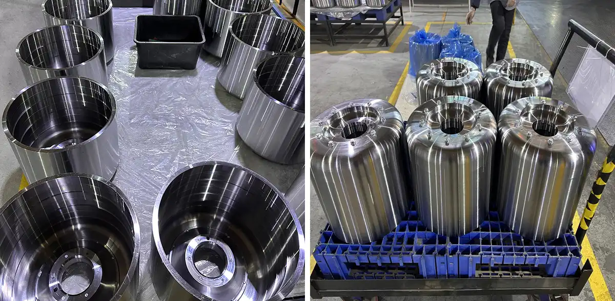 Forgiatura di un mozzo per auto elettriche Forgiatura di un mozzo per auto elettriche