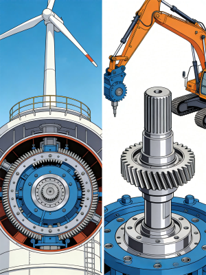 Why is the forged output gear shaft the preferred choice for rotary reducers?