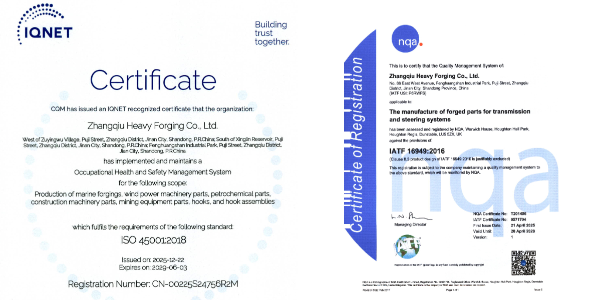 Anneau de siège de pelle forgé OEM