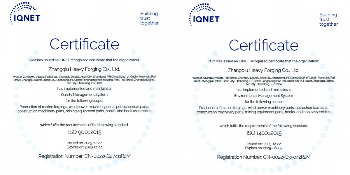 Anneau de siège de pelle forgé OEM